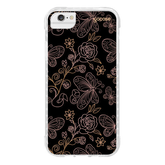 Capinha para celular  Golden Butterflies