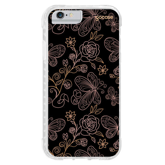 Capinha para celular  Golden Butterflies