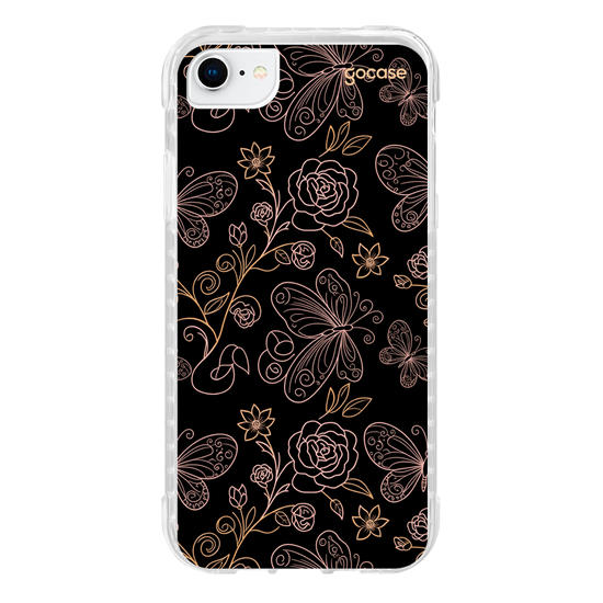 Capinha para celular  Golden Butterflies