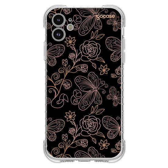 Capinha para celular  Golden Butterflies