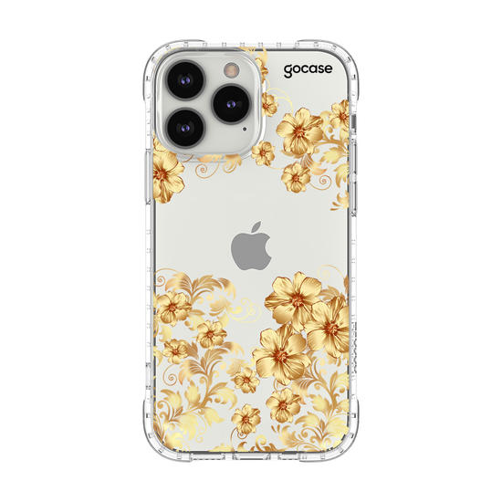 Capinha para celular Golden Flowers Manuscrita
