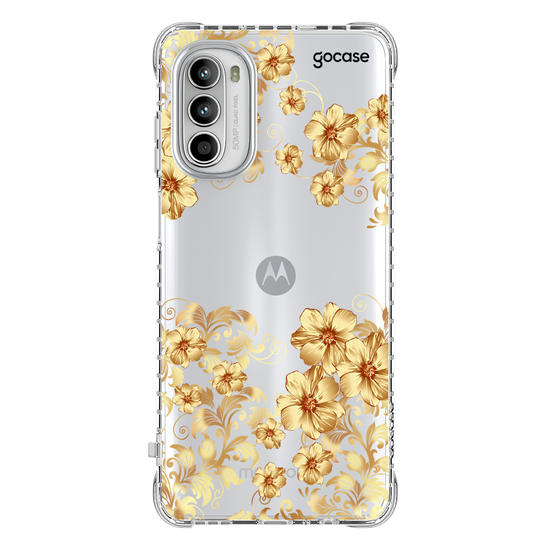 Capinha para celular Golden Flowers Manuscrita