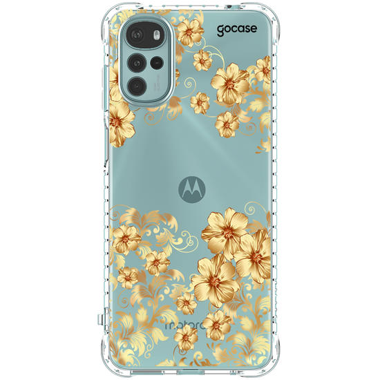 Capinha para celular Golden Flowers Manuscrita