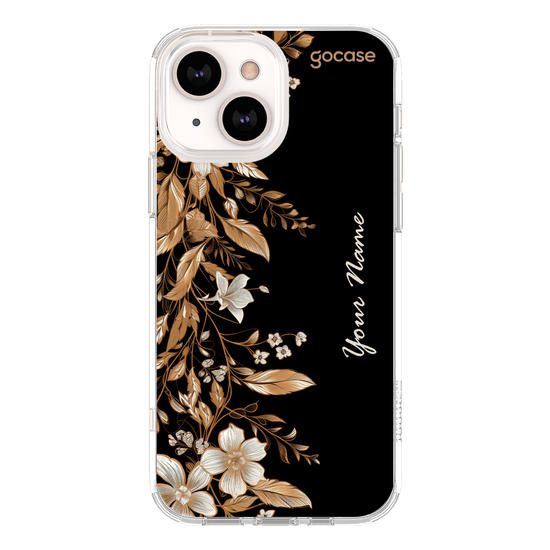 Golden Flowers Verticais Phone Case