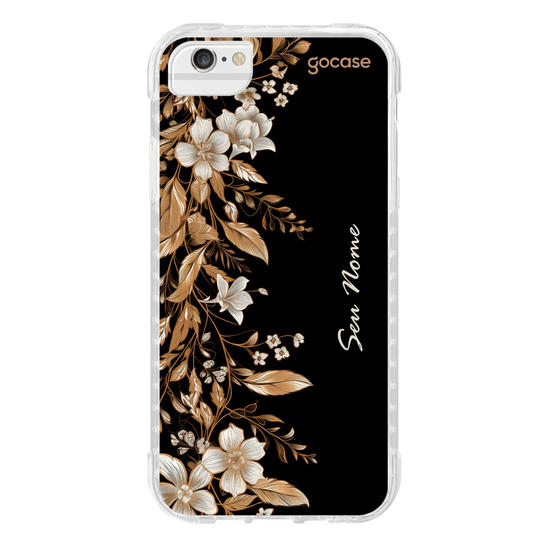 Capinha para celular Golden Flowers Verticais