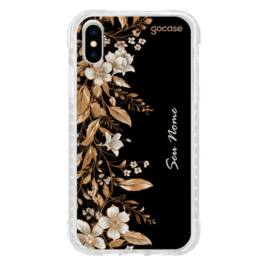 Capinha para celular Golden Flowers Verticais