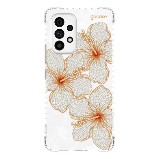 Capinha para celular  Golden Petals
