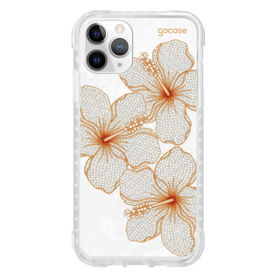 Capinha para celular  Golden Petals