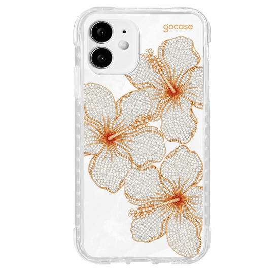 Capinha para celular  Golden Petals