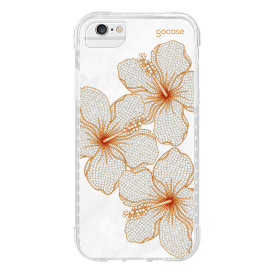 Capinha para celular  Golden Petals