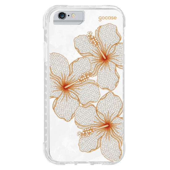 Capinha para celular  Golden Petals