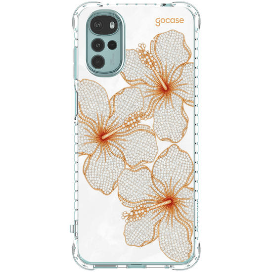 Capinha para celular  Golden Petals