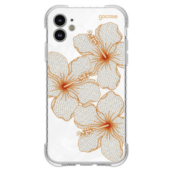 Capinha para celular  Golden Petals