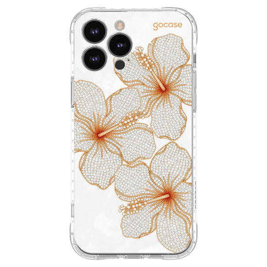 Capinha para celular  Golden Petals