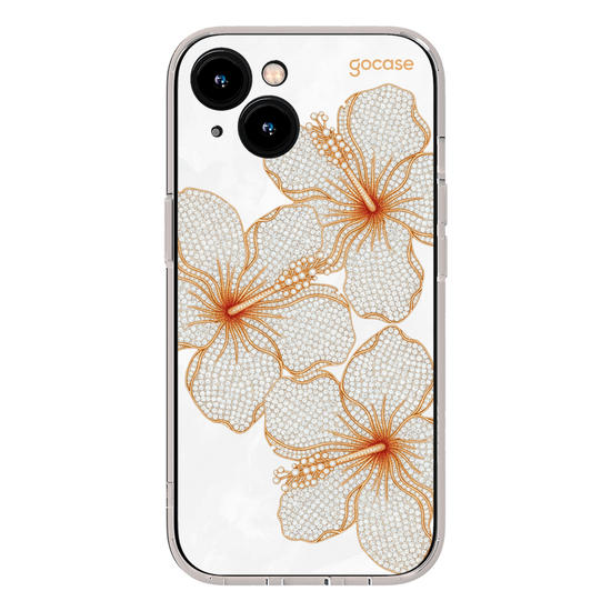 Capinha para celular  Golden Petals