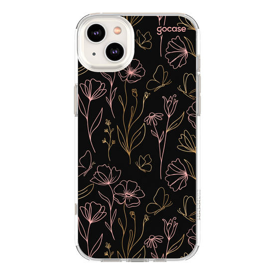 Capinha para celular  Golden Petals
