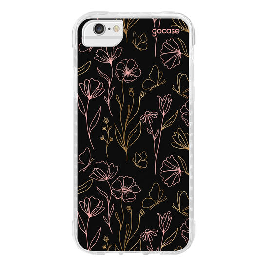 Capinha para celular  Golden Petals