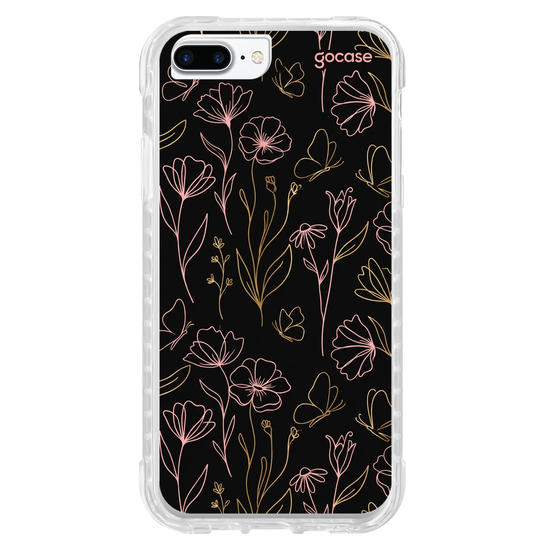 Capinha para celular  Golden Petals