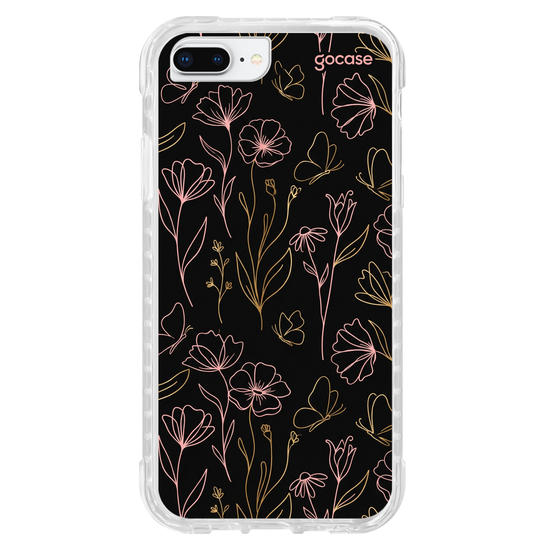 Capinha para celular  Golden Petals