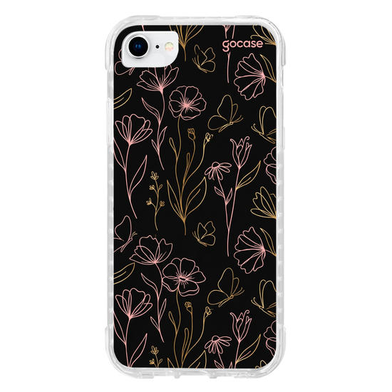 Capinha para celular  Golden Petals