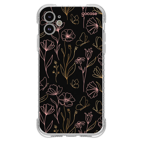Capinha para celular  Golden Petals
