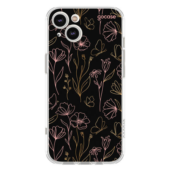 Capinha para celular  Golden Petals