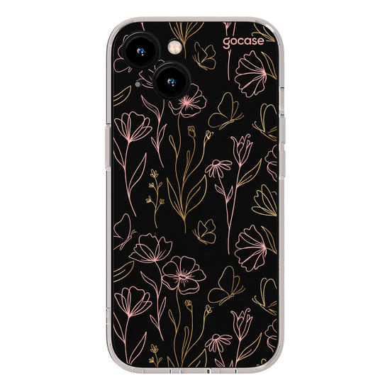 Capinha para celular  Golden Petals