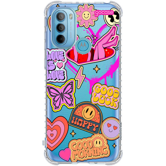 Capinha para celular  Good Vibes Stickers