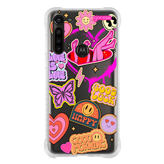 Capinha para celular  Good Vibes Stickers