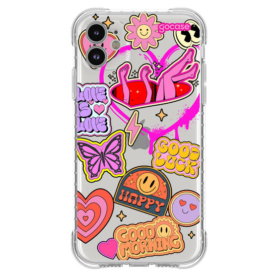 Capinha para celular  Good Vibes Stickers