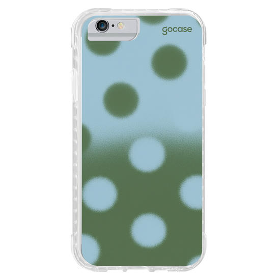 Capinha para celular  Gradient Green Polka Dots