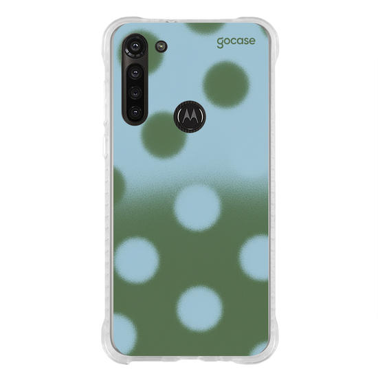 Capinha para celular  Gradient Green Polka Dots