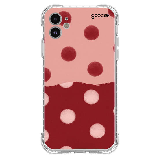  Gradient Red Polka Dots