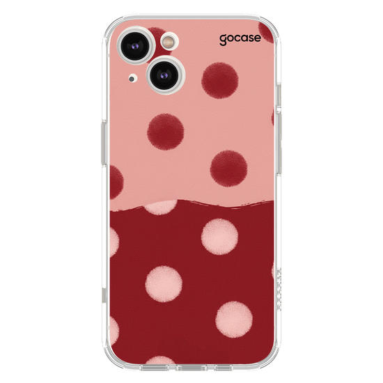  Gradient Red Polka Dots