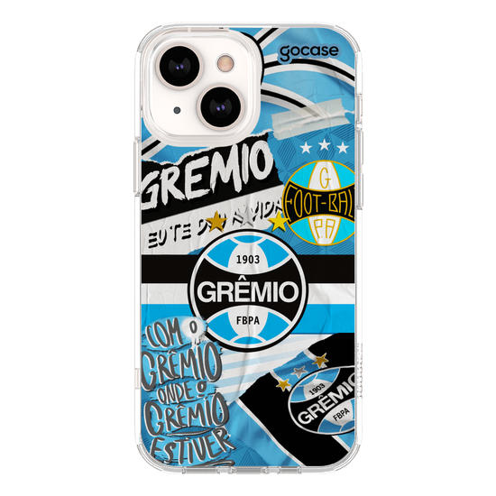 Capinha para celular Grêmio - Colagem