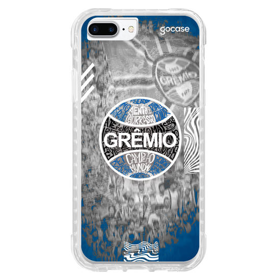 Capinha para celular Grêmio - Escudo Lettering