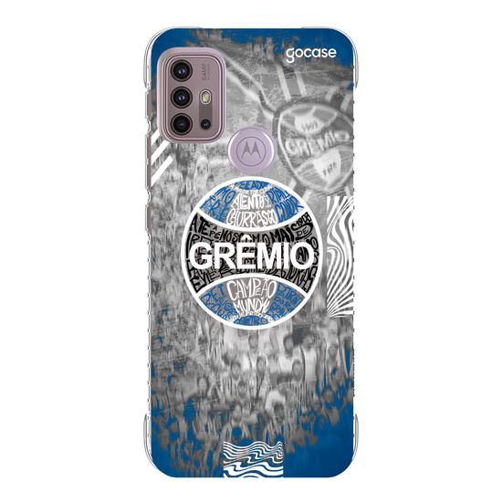 Capinha para celular Grêmio - Escudo Lettering