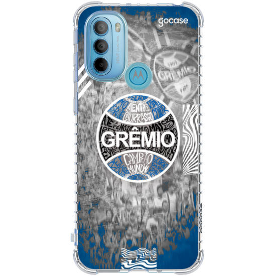 Capinha para celular Grêmio - Escudo Lettering