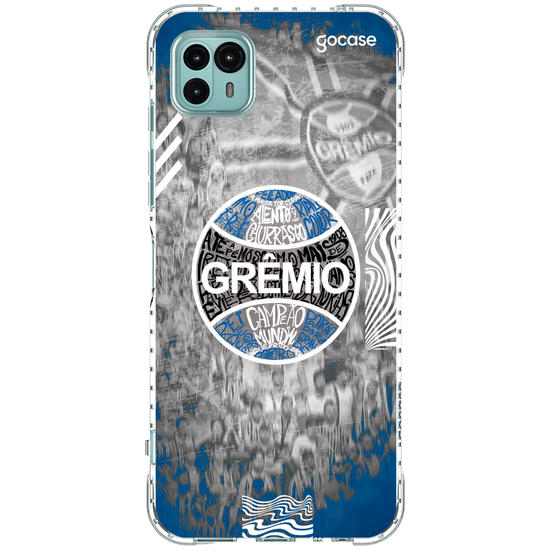Capinha para celular Grêmio - Escudo Lettering