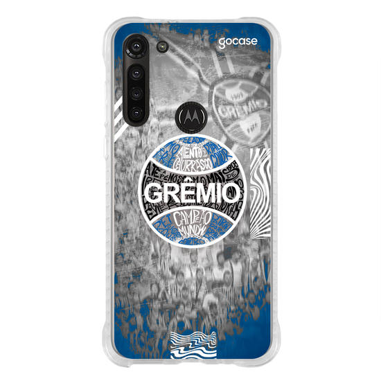 Capinha para celular Grêmio - Escudo Lettering