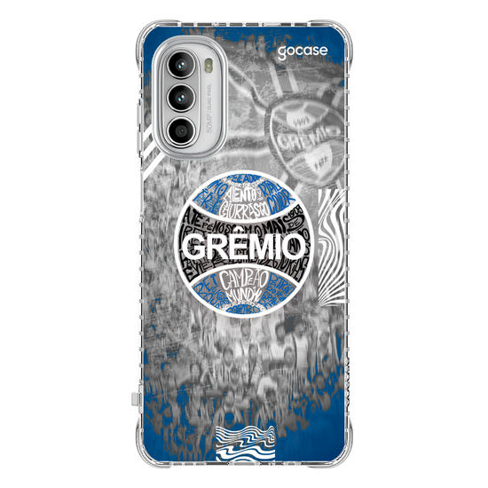Capinha para celular Grêmio - Escudo Lettering