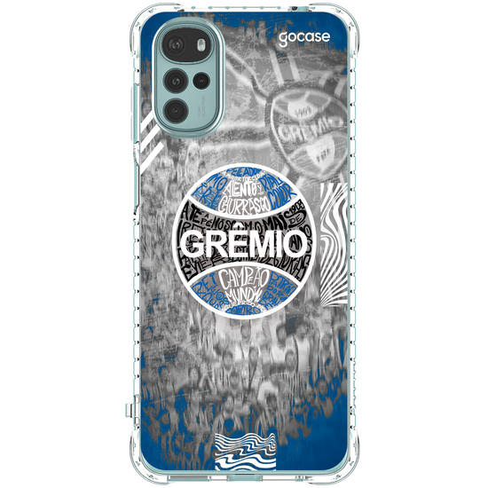 Capinha para celular Grêmio - Escudo Lettering