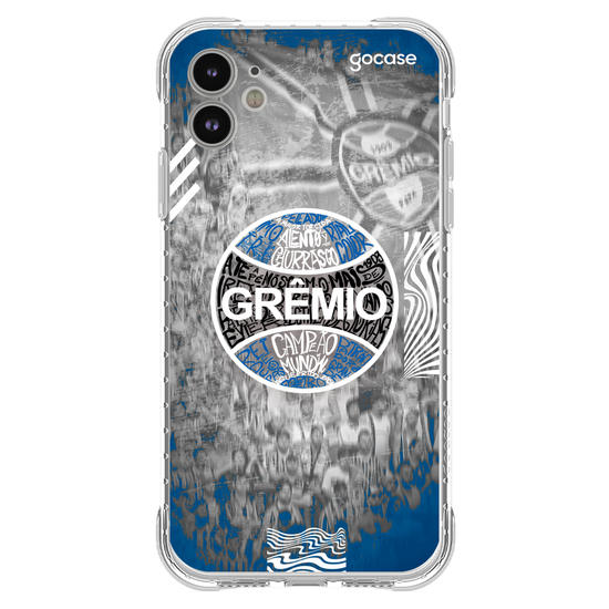 Capinha para celular Grêmio - Escudo Lettering