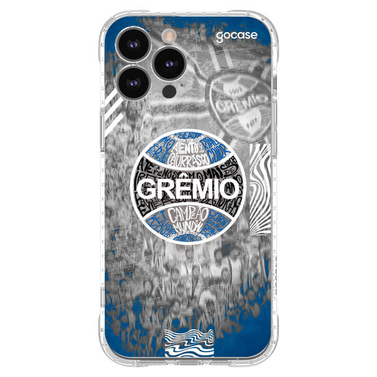 Capinha para celular Grêmio - Escudo Lettering