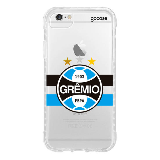 Capinha para celular Grêmio Listra Tricolor Clean Personalizada