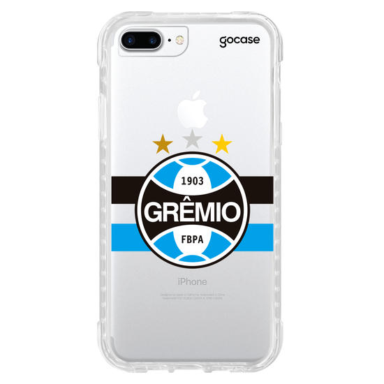 Capinha para celular Grêmio Listra Tricolor Clean Personalizada