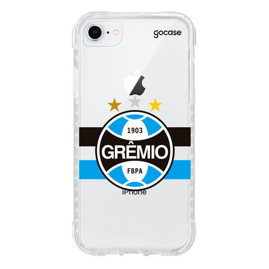 Capinha para celular Grêmio Listra Tricolor Clean Personalizada