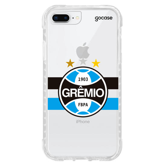Capinha para celular Grêmio Listra Tricolor Clean Personalizada