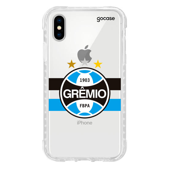Capinha para celular Grêmio Listra Tricolor Clean Personalizada