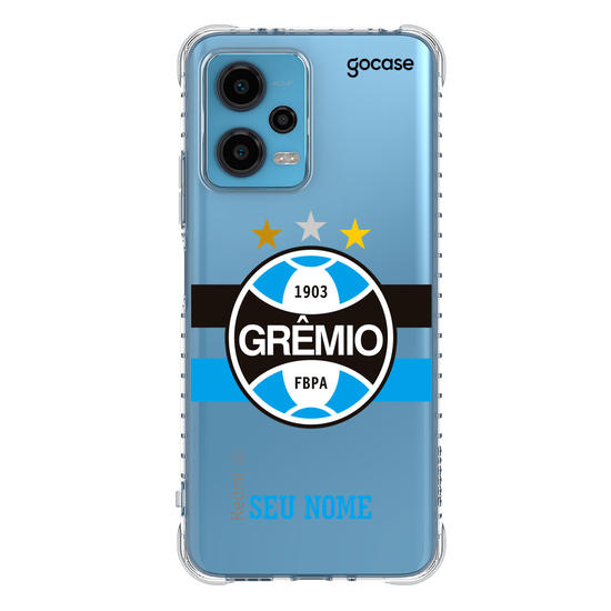 Capinha para celular Grêmio Listra Tricolor Clean Personalizada
